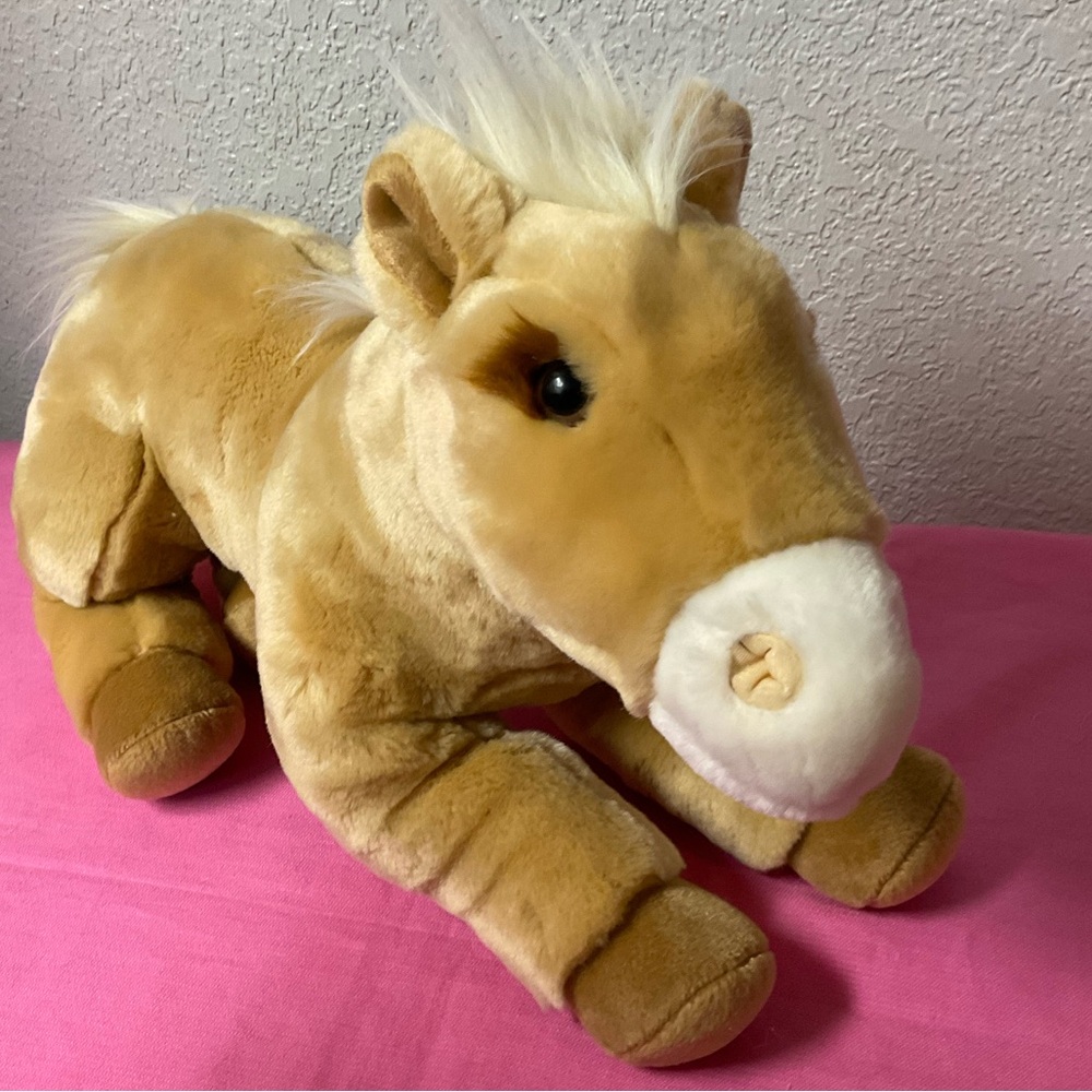 Vintage Restored Animal Alley Tan & White Girl Horse or Pony Toys R Us